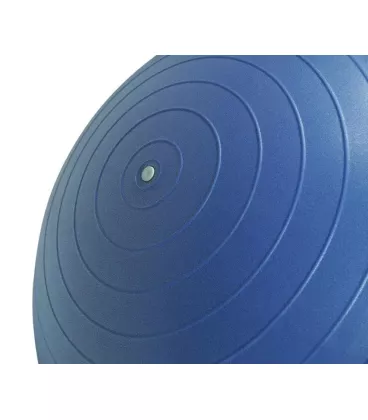 М'яч для фітнесу (фітбол) напівмасажний PowerPlay 4003 Ø65 cm Gymball Синій + насос
