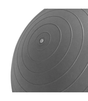 М'яч для фітнесу (фітбол) напівмасажний PowerPlay 4003 Ø65 cm Gymball Сірий + помпа