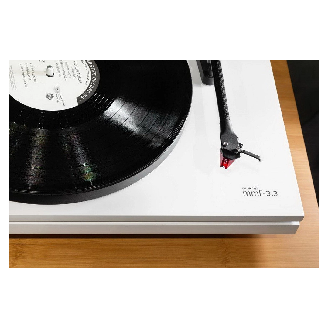 Програвач вінілових платівок Music Hall MMF-3.3A White 2m-red/MM/еліпт/карбон/78 Програвач вінілових платівок Music Hall MMF-3.3A White 2m-red/MM/еліпт/карбон/78