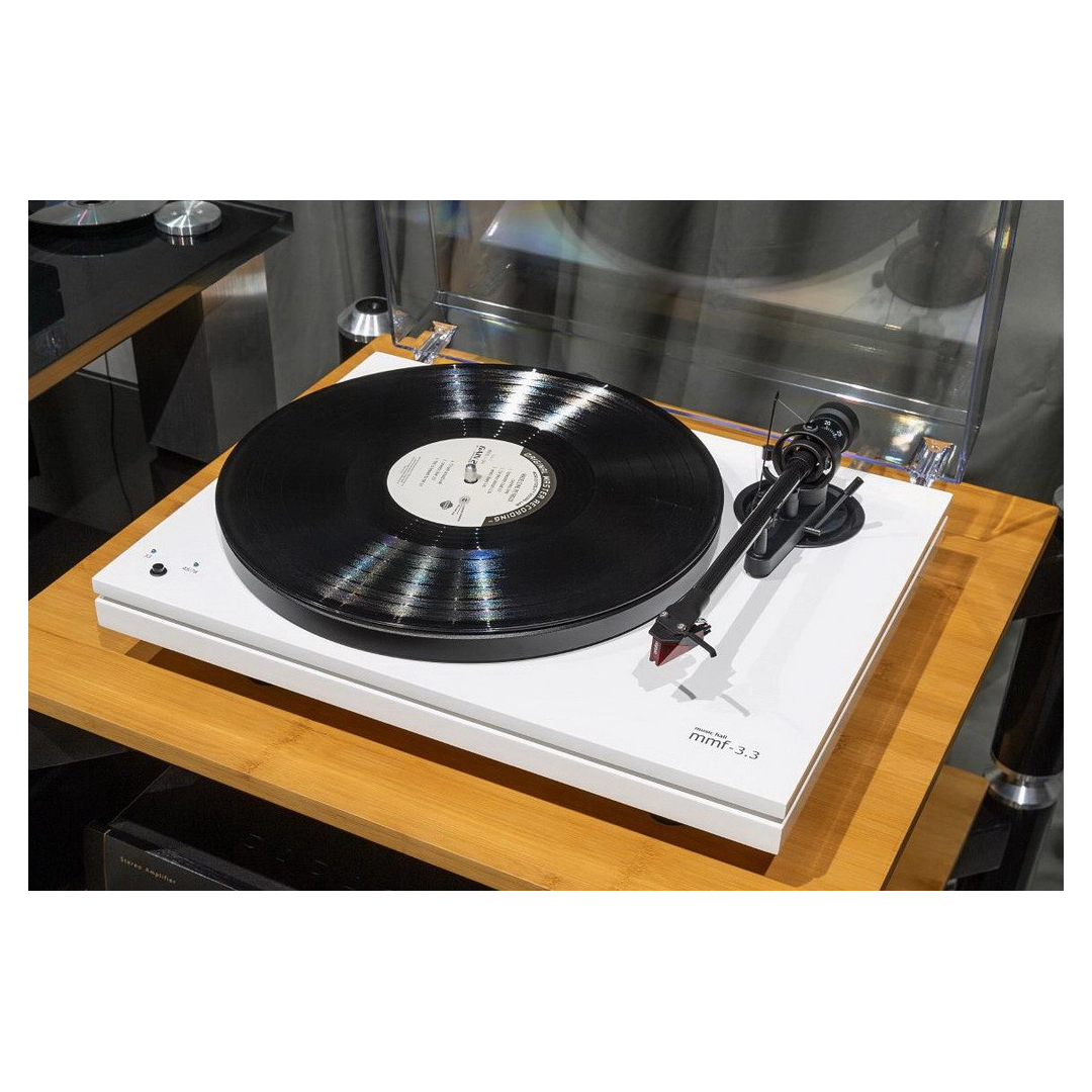 Програвач вінілових платівок Music Hall MMF-3.3A White 2m-red/MM/еліпт/карбон/78 Програвач вінілових платівок Music Hall MMF-3.3A White 2m-red/MM/еліпт/карбон/78