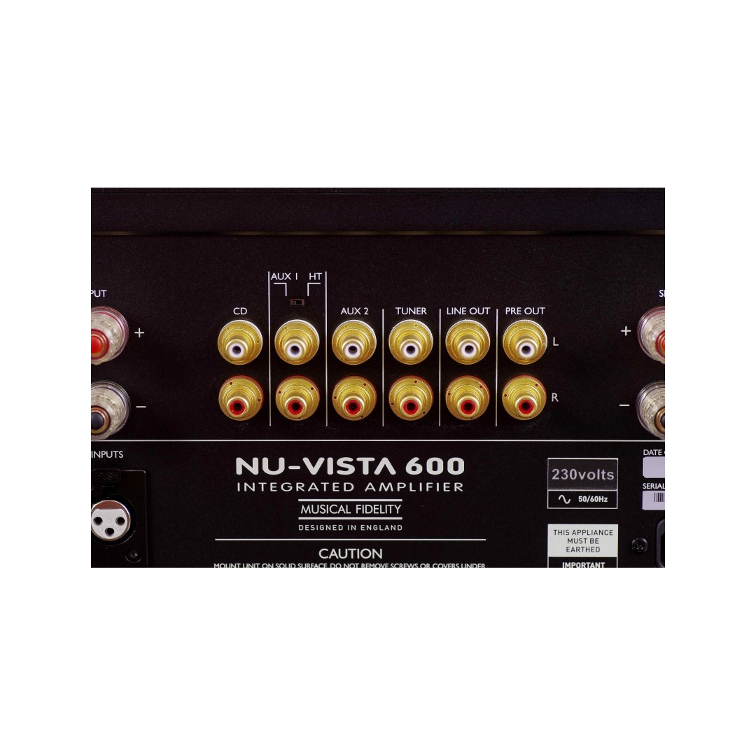 Стерео-підсилювач (інтегральний) Musical Fidelity NuVista 600 Black Стерео-підсилювач (інтегральний) Musical Fidelity NuVista 600 Black