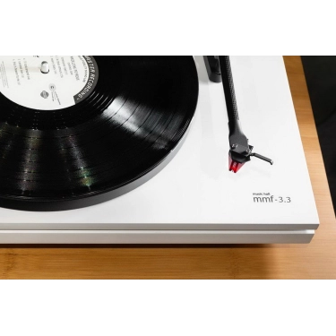 Програвач вінілових платівок Music Hall MMF-3.3 White 2m-red/MM/еліпт/карбон/78