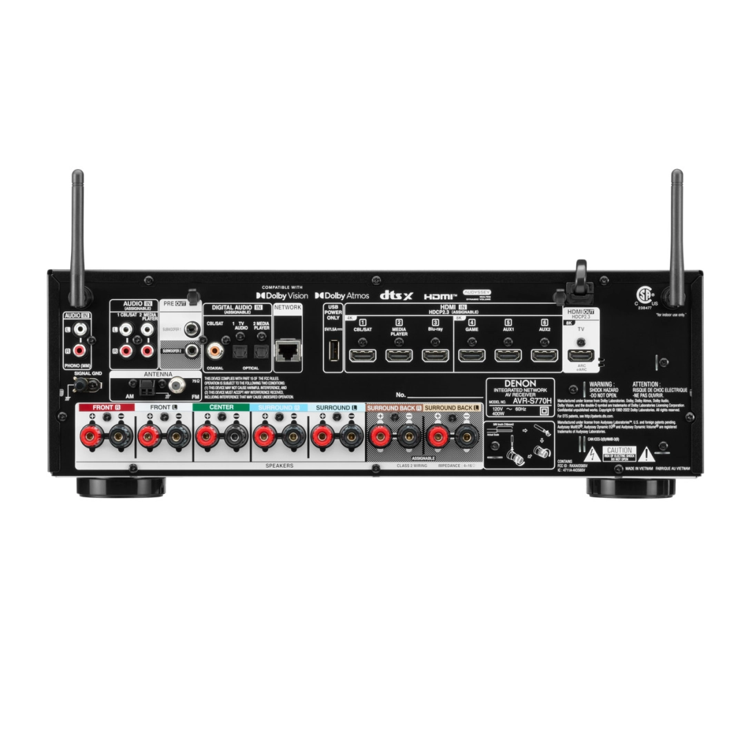 AV Ресівер Denon AVR-S 770H (7.2 сh) Black