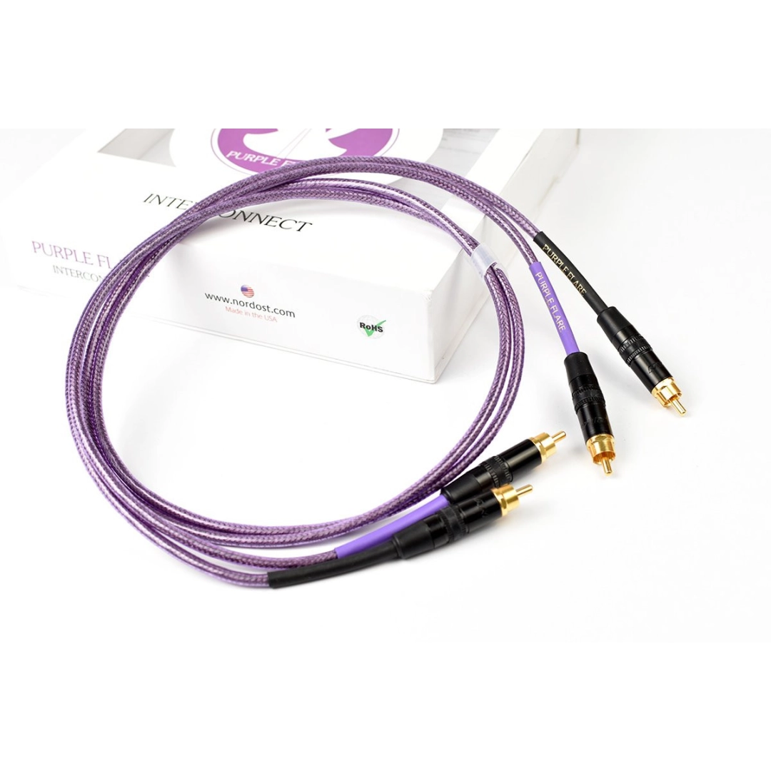 Міжблочний кабель Nordost Purple Flare (RCA-RCA) 1m Міжблочний кабель Nordost Purple Flare (RCA-RCA) 1m