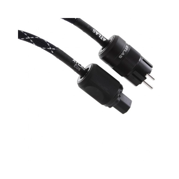 Power cable Atlas EOS MK II 4 sqmm Rhodium Schuko - IEC 1 m