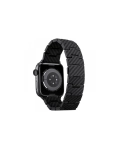 Карбоновий ремінець Pitaka Carbon Fiber Watch Band Retro Black/Grey for Apple Watch 49/45/44mm (AWB1004)