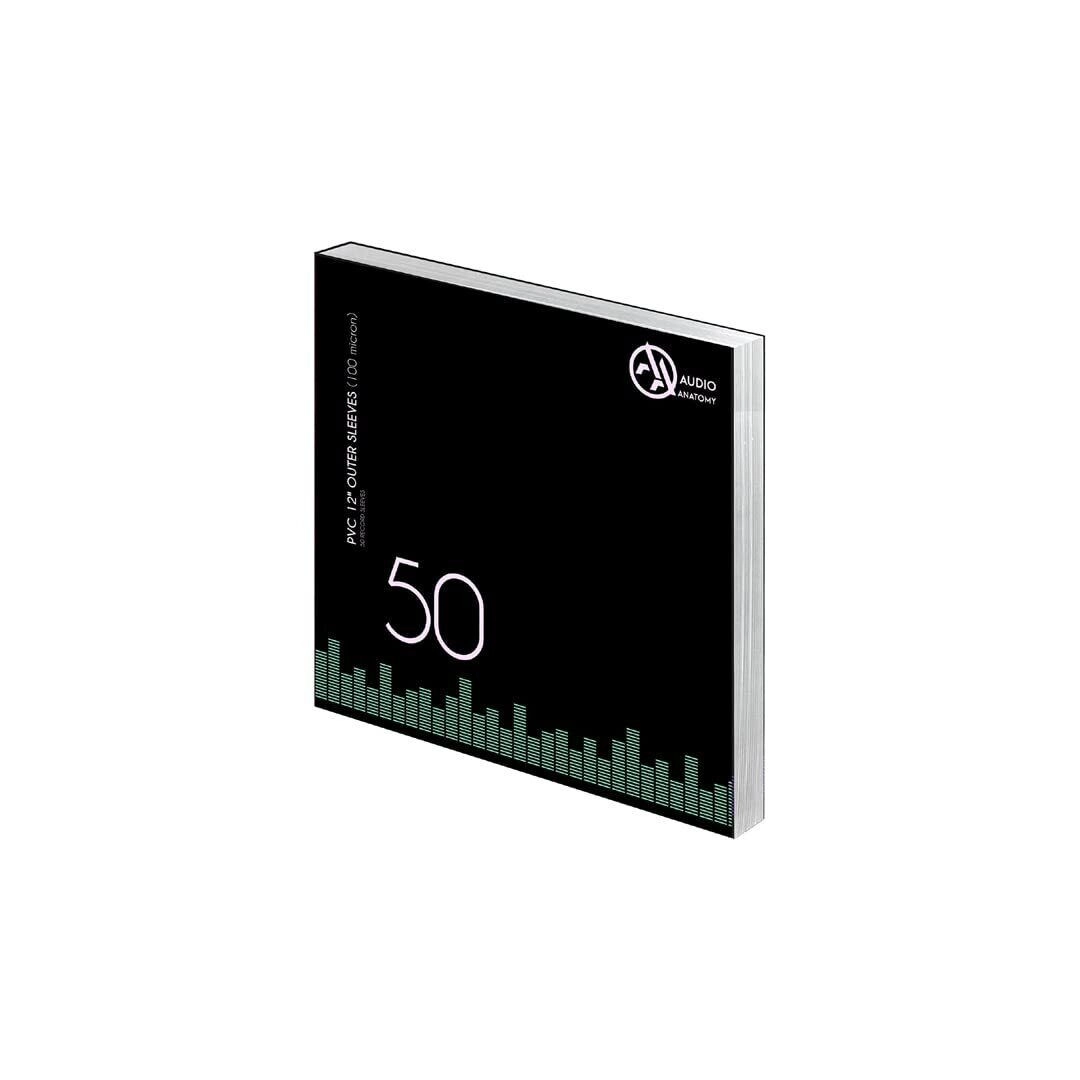 Audio Anatomy 50 X 12" PVC Outer Sleeves 100 Micron