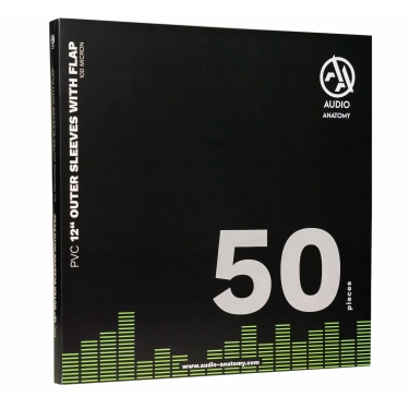 Зовнішні конверти Audio Anatomy 50 X 12" PVC With Flap Outer Sleeves 100 Micron