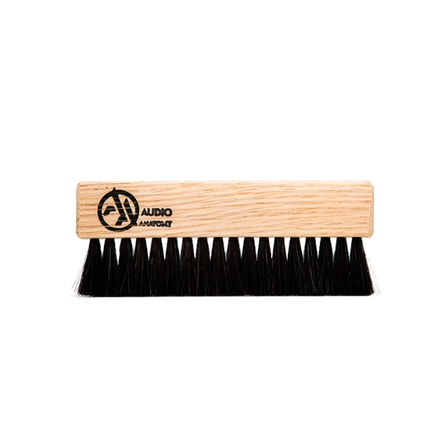 Antistatic brush Audio Anatomy Oak Wood Brush Natura With Antistatic Goat And Nylon Fiber - Deluxe Dry & Wet Cleaning